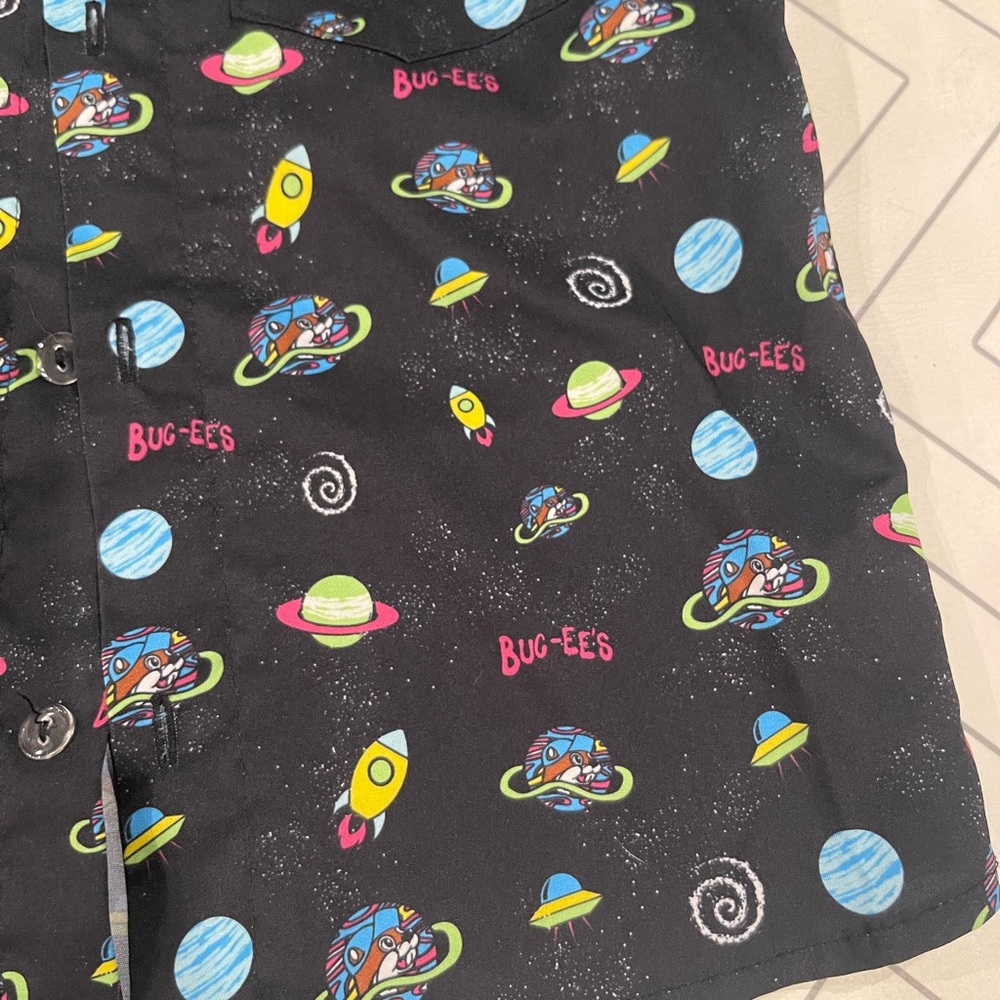 Bucee's Space Pattern Button Down - Picture 6 of 8
